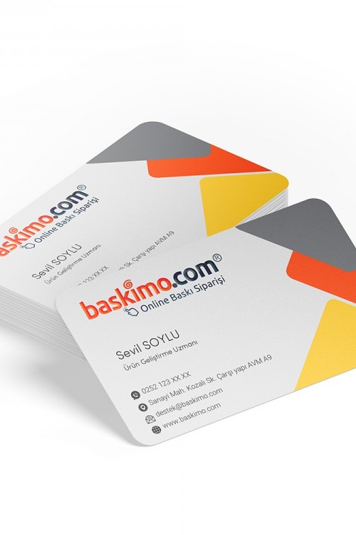 Çift Yön Baskılı Embol Kabartma Lak Özellikli Kartvizit 1000 Adet